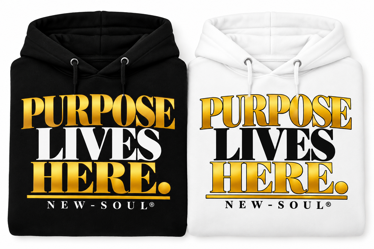 PURPOSE LIVES HERE. HOODIE